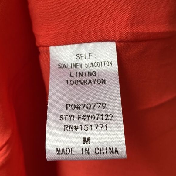 Elegant Orange Coral Sleeveless Dress - Picture 10 of 12